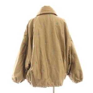 NE QUITTEZ PAS! 23AW POLY DUPION EMB QUILTED JACKET 中綿ジャケット ジップアップ 総裏地