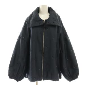 23AW POLY DUPION EMB QUILTED JACKET 中綿ジャケット 総裏地 ジップアップ