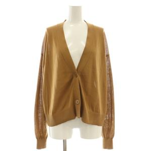 24SS Ice Cotton Knit Cardigan カーディガン Vネック 長袖 ブラウンベージュ