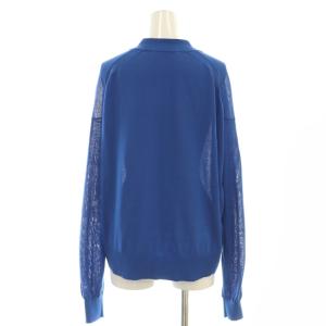 NE QUITTEZ PAS! 24SS Ice Cotton Knit Cardigan カーディガン Vネック ブルー /DO OS