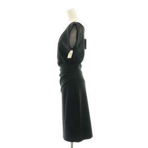 DIANE von FURSTENBERG ノースリーブ ワンピース ひざ丈 4 黒 ブラック /AT OS