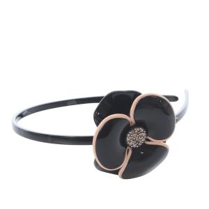 カチューシャ ヘアバンド カメリアモチーフ ブラック /YO20