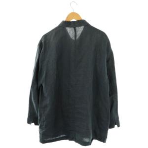 Papas リネンチャイナシャツジャケット 50 ネイビー /DF OS