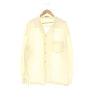 コットン長袖シャツ L XL アイボリー /ES OS