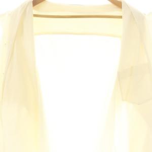 ISSEY MIYAKE MEN コットン長袖シャツ L XL アイボリー /ES OS