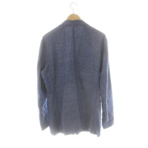 ISSEY MIYAKE MEN リバーシブルリネン3Bジャケット テーラードジャケット 2 ブルー ブラック ME81FD247 /DF