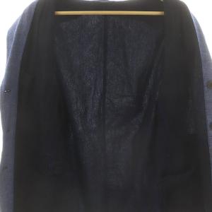 ISSEY MIYAKE MEN リバーシブルリネン3Bジャケット テーラードジャケット 2 ブルー ブラック ME81FD247 /DF