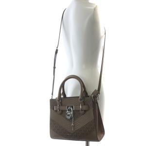 MICHAEL KORS 24SS Hamilton Medium Signature Logo and Snake Bag