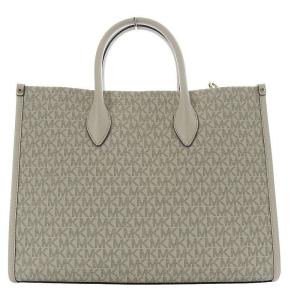 MICHAEL KORS 23AW ハンドバッグ ショルダーバッグ 2way 斜め掛け シグネチャーロゴ PVC ホワイト 35F2G7ZT2