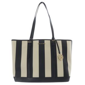 24SS JET SET TRAVEL LG トートバッグ ストライプ ハンドバッグ 黒 ブラック 白