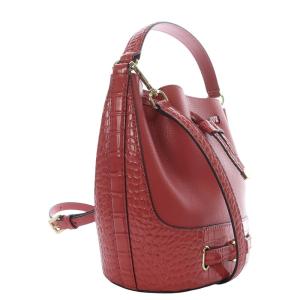 MICHAEL KORS 24AW REED ベルテッド バケット ショルダーバッグ ハンドバッグ 2way ロゴ ピンク 35F4