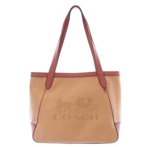 IMSMX ホース アンド キャリッジ トートバッグ ハンドバッグ サーモンピンク C5676 /SR12
