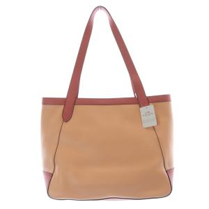 COACH IMSMX ホース アンド キャリッジ トートバッグ ハンドバッグ サーモンピンク C5676 /SR12