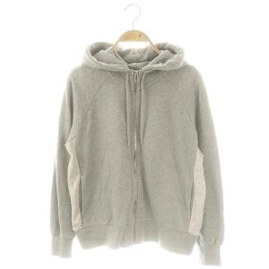マルチカラーファスナー ジップパーカー 切替 M グレー /MI OS