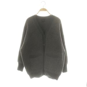 23AW ブークレダブルフェイス カーディガン ニット グレー /HK OS