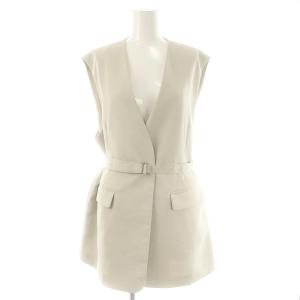 24AW ベルトセットノーカラーベスト 1 アイボリー /HK OS