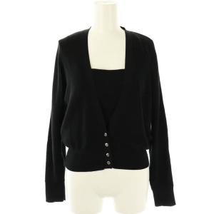 23SS ショートアンサンブル セット ニット ブラック /DF OS