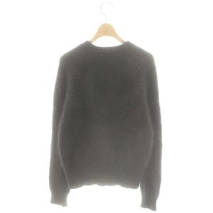 Spick&Span FUR KNITクループルオーバー ニット セーター 長袖 ブラック /HK OS