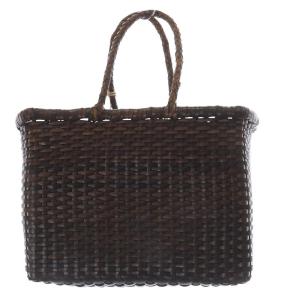 DRAGON スクエア かごバッグ ダークブラウン