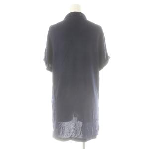 POLO RALPH LAUREN レースアップポロシャツ カットソー M ネイビー /DO OS