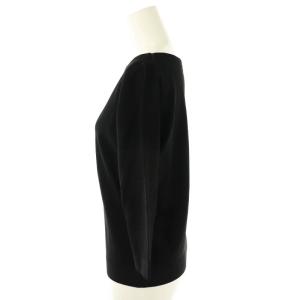 martinique 七分袖 ニット カットソー プルオーバー ブラック /DF OS