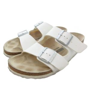 Arizona アリゾナ コンフォートサンダル ストラップ レザー 25cm 白 ホワイト /JS