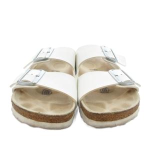 BIRKENSTOCK Arizona アリゾナ コンフォートサンダル ストラップ レザー 25cm 白 ホワイト /JS