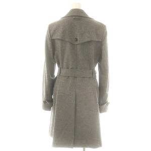Theory カシミヤ ロングコート アウター ベルト付き M グレー /DF OS