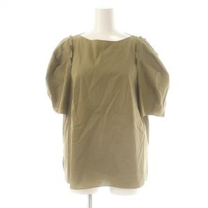 コットンボリュームスリーブプルオーバー ブラウス 36 カーキベージュ /MI OS