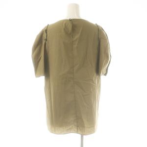 CYCLAS コットンボリュームスリーブプルオーバー ブラウス 36 カーキベージュ /MI OS