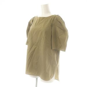 CYCLAS コットンボリュームスリーブプルオーバー ブラウス 36 カーキベージュ /MI OS