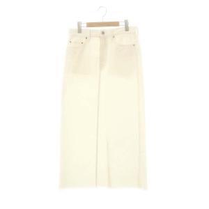 Denim Skirt デニムスカート ロング タイト 38 オフホワイト /DO OS