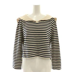 Top Venezia セーラーカラー ジャージートップス 40 ベージュ