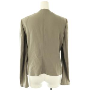 BEIGE CINDY ダブルカラージャケット ノーカラー 6 グレー /AT OS