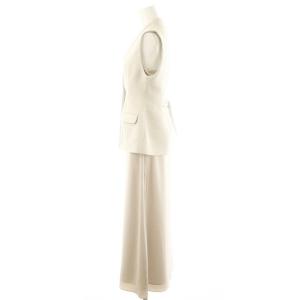 SNIDEL 24SS ウエストシェイプジレ&サテンワンピセット ベスト キャミワンピース ロング 0 アイボリー /DF