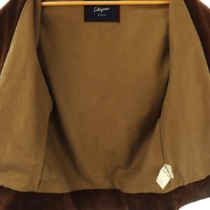 EDIFICE ラムレザージャケット 46 茶 /MI OS