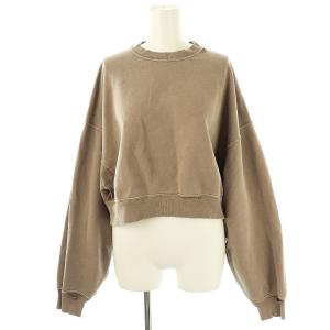 REMI RELIEF × シシクイ THE SHISHIKUI ダメージ加工スウェットプルオーバー トレーナー S モカ /DF