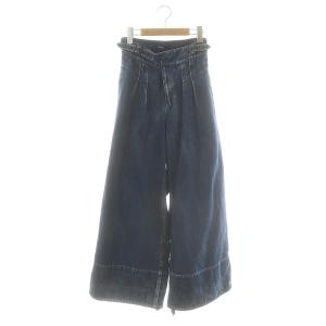 リミフゥ ワイドデニムパンツ ジッパーフライ 2 インディゴブルー /DO OS