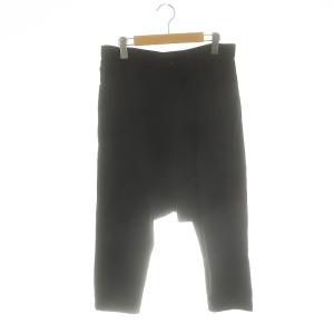 ヨウジヤマモト 23SS ツイルコットンサルエルパンツ ジッパーフライ 1 ブラック /DO OS