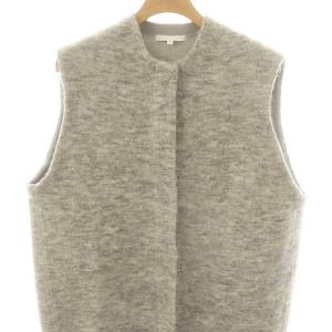 自由区 23AW モヘアニットジレ ベスト 38 グレー /DO OS