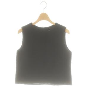 Tweed Cropped ブラウス ツイード 黒 /MI OS