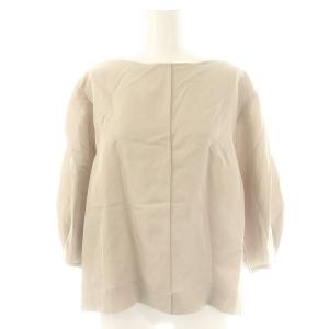 4110700538 25SS リネンアセテート ブラウス 38 ベージュ /MI OS