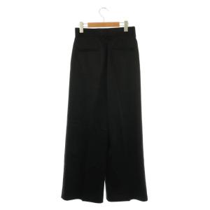 EVERYDAY I LIKE 24SS Minimal Satin パンツ ワイドパンツ 36 ブラック /DF OS