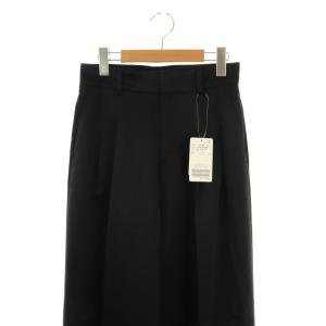 EVERYDAY I LIKE 24SS Minimal Satin パンツ ワイドパンツ 36 ブラック /DF OS