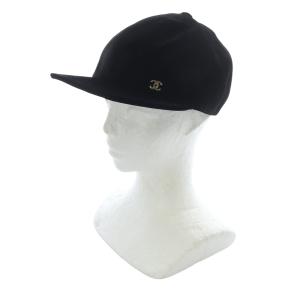 ココマーク ベロア乗馬キャップ M ブラック