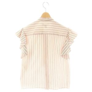 LOUIS VUITTON RW212WDR3FLB 20SS モノグラム ストライプ 2WAY ブラウス ボウタイ 34