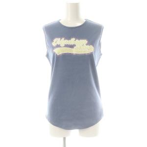 24SS GLITTER LOGO TANK タンクトップ ラメプリント 01 青 /MI OS SH