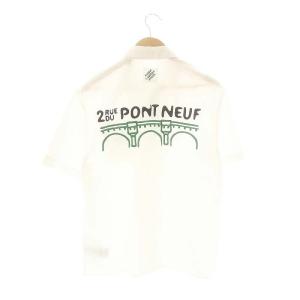 LOUIS VUITTON 24SS Flower Embroidery S/S Shit シャツ M オフホワイト