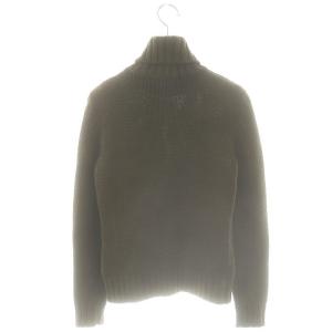 CELINE vintage メリノウール タートルネック チャンキーニット セーター S ダークグリーン /MI OS