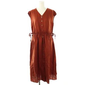 テンセルリネンドロストワンピース テラコッタブラウン /ES OS SH